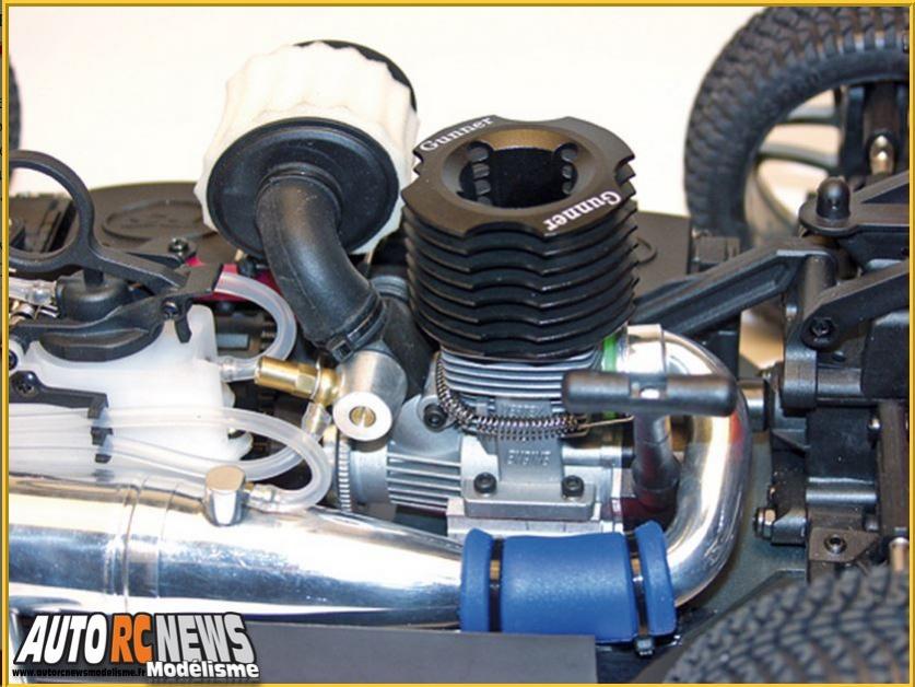 Gunner RTR 1/8 MHD Pro voiture de modélisme tout terrain à l'échelle 1/8ème propulsée par un moteur thermique de 3,5 cm3