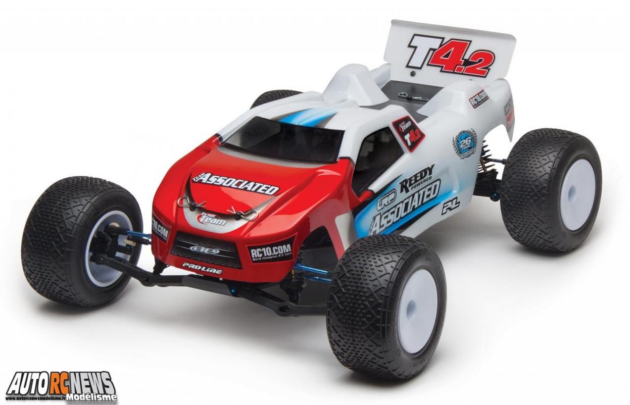 Associated RC10T4.2 Factory Team Récapitulatif des options qui sont intégrées dans le kit de ce nouveau truck signé associated. Associated RC10T4.2 Factory Team Récapitulatif des options qui sont intégrées dans le kit de ce nouveau truck signé associated.