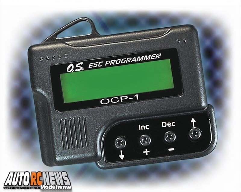 Moteur OS OMA 3825-750 brushless pour hélico et contrôleur OS Oca-1100 HV 100A + boîtier de programmation.