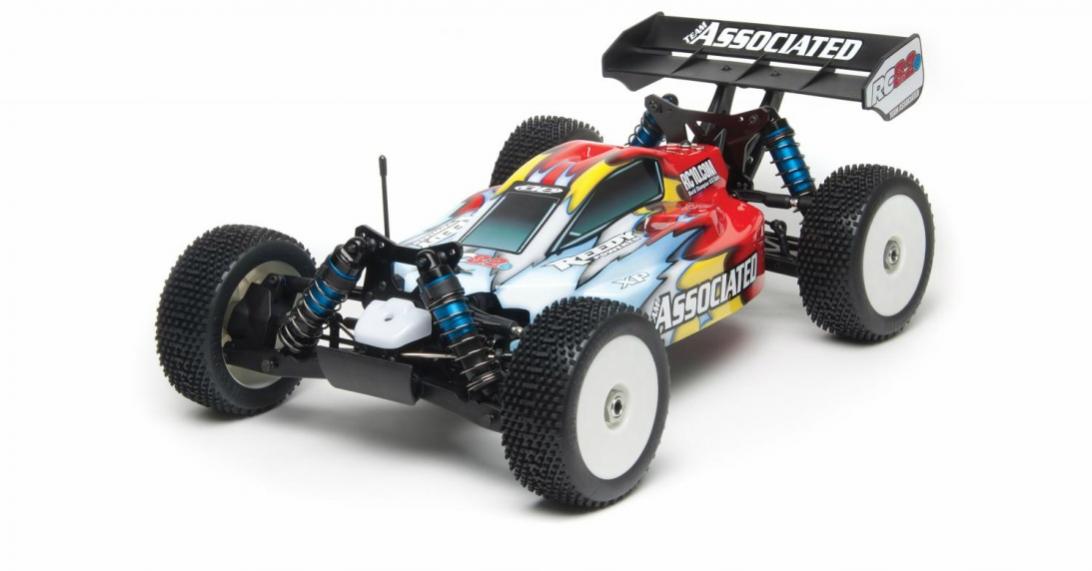 Nouvelle carrosserie Team Associated RC8.2e RS 4WD buggy.