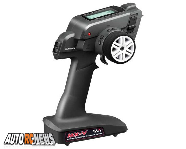 La nouvelle radio Sanwa MX-V 2.4 GHz FHSS-2 ravira tous les inconditionnels de la voiture R/C grâce à son tarif abordable.