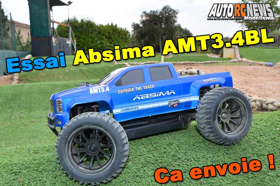 essai truck absima amt3.4 brushless 1/10 rtr réf : 12244 distribuée par gvp racing