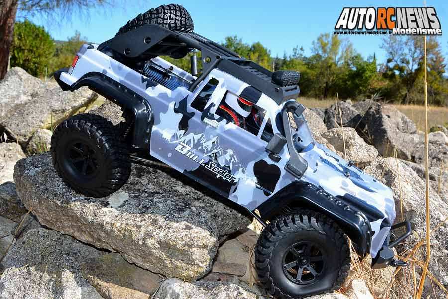 essai voiture blackbull bull scaler 1/10 brushed rtr 4wd réf : 94706pro by avio et tiger