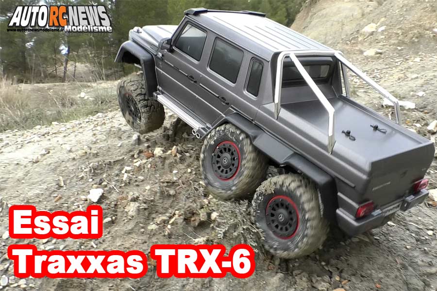 essai traxxas trx-6 crawler 1/10 rtr électrique réf : 88096-4 mercedes benz classe g 63 amg