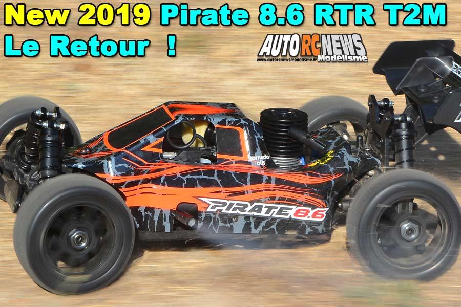 essai t2m pirate 8.6 rtr 1/8 4wd thermique version 2019 réf : t4794or et t4794bu by t2m à faulquemont