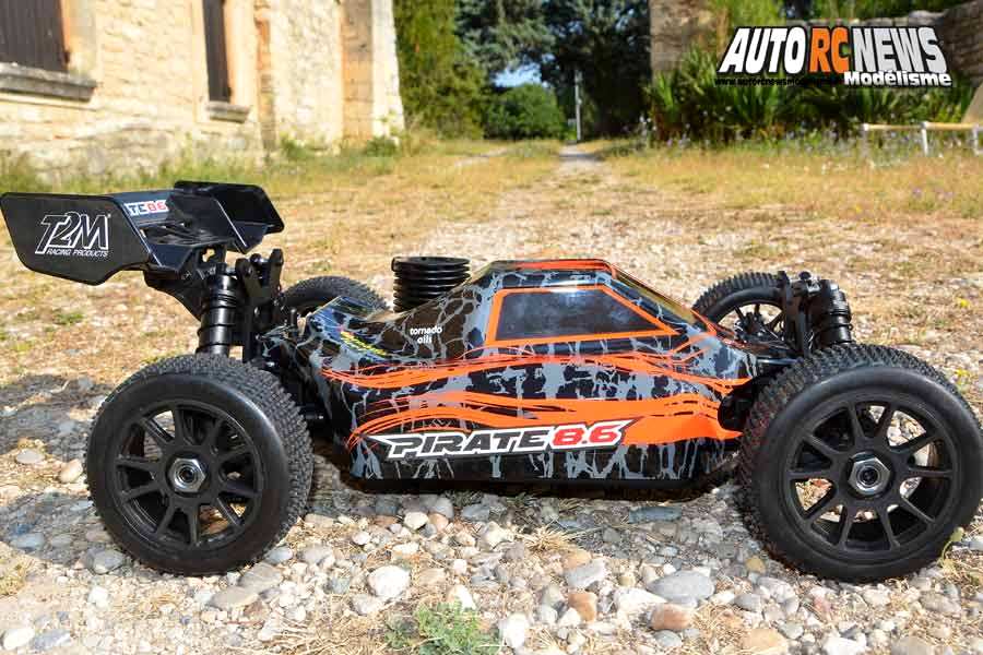 essai t2m pirate 8.6 rtr 1/8 4wd thermique version 2019 réf : t4794or et t4794bu by t2m à faulquemont