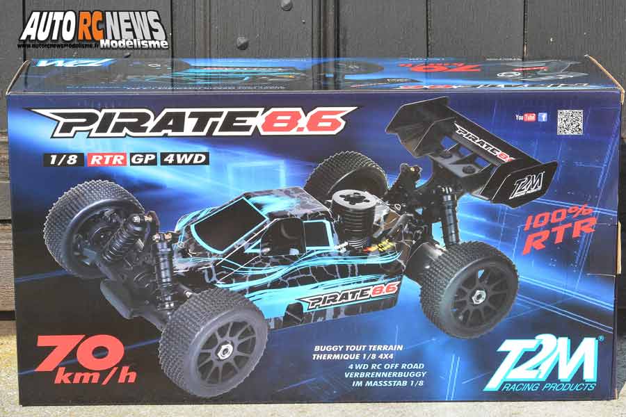 essai t2m pirate 8.6 rtr 1/8 4wd thermique version 2019 réf : t4794or et t4794bu by t2m à faulquemont