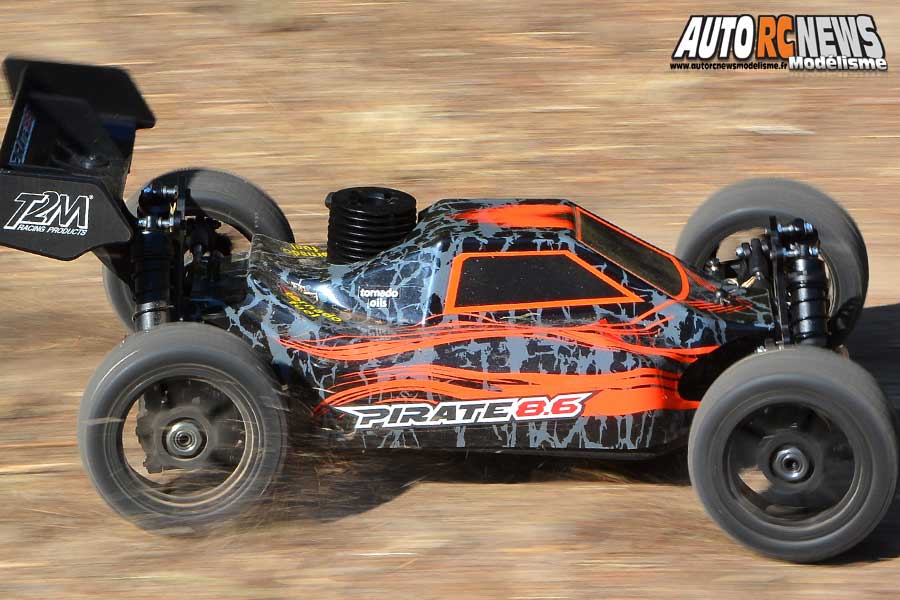 essai t2m pirate 8.6 rtr 1/8 4wd thermique version 2019 réf : t4794or et t4794bu by t2m à faulquemont